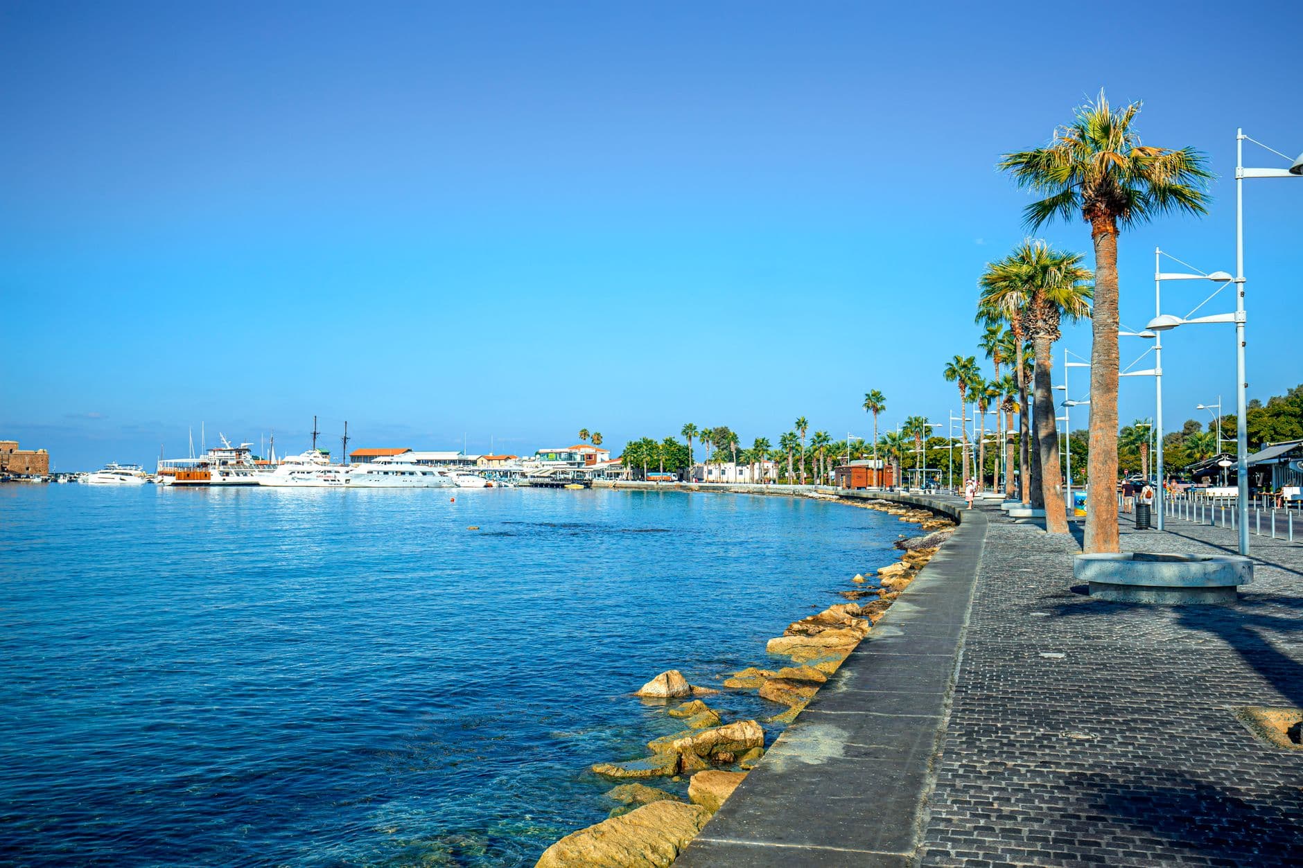 La côte de Chypre en Méditerranée
