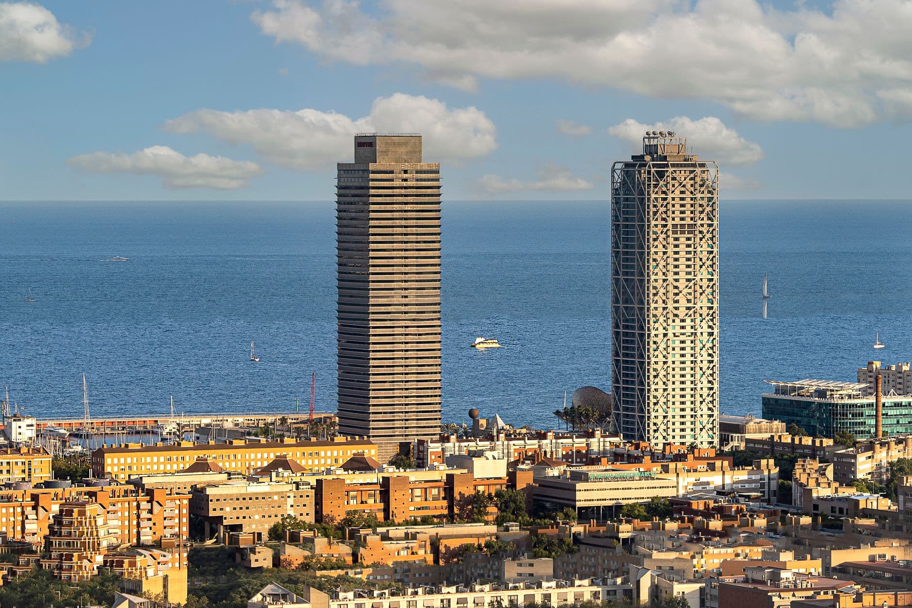 The Barcelona skyline, Spain